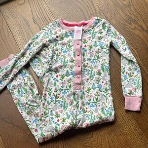 Mini Boden Pink Floral Pajama Set
